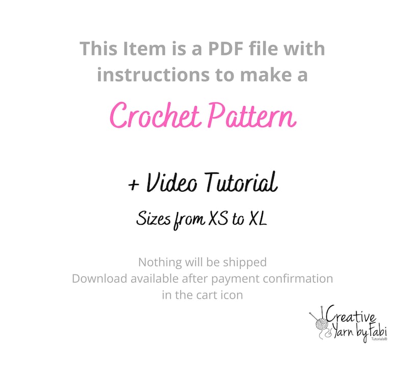 Crochet Cargo Skirt PDF Pattern with Pockets for Women - Easy beginner Boho Low waist Summer handmade organic cotton yarn skirt tutorial
