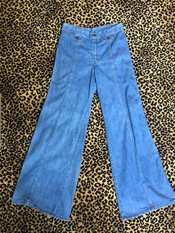 Vintage 70's Maverick denim jeans bell bottoms S/X