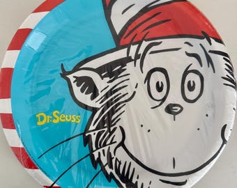 Dr. Seuss Cat in The Hat Large Plates (8ct)