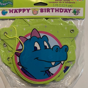 Dragon tales 1,5 Meter Geburtstagsbanner (1ct)