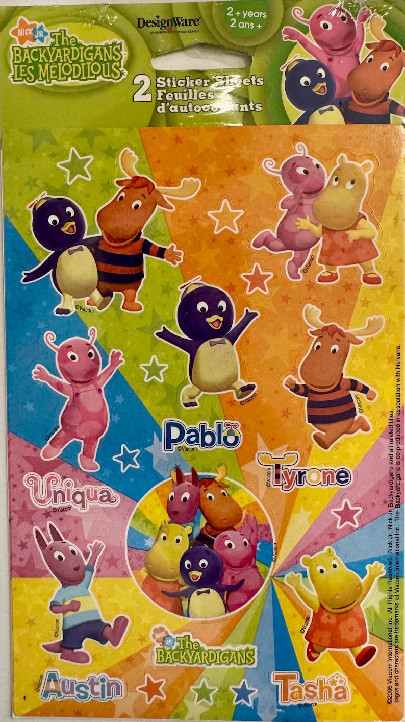 The Frontyardigans The Backyardigans Stickers (1ct) - Etsy