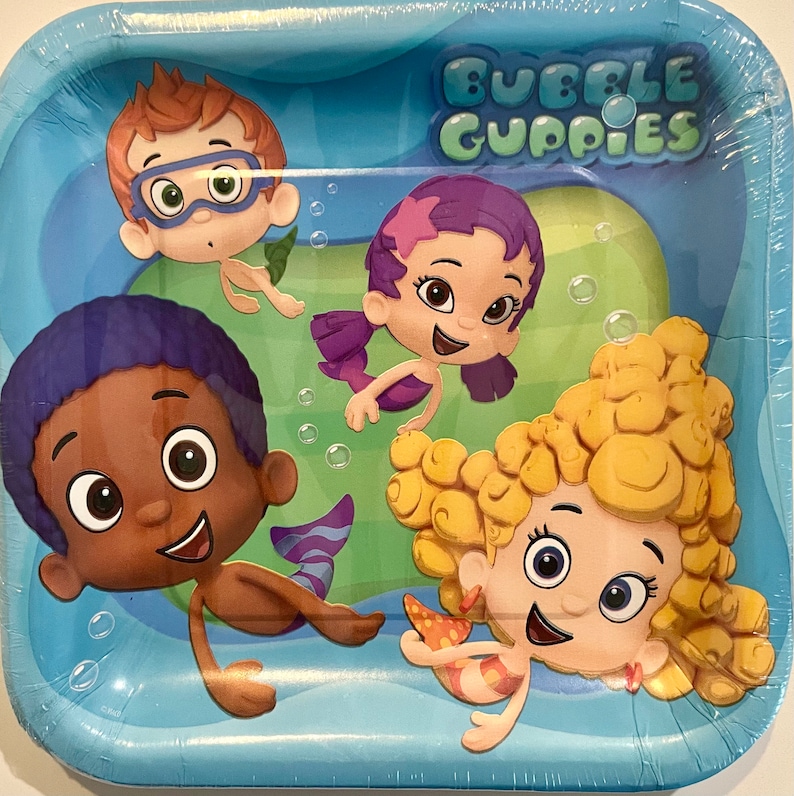 Bubble Guppies Large Plates 8ct - Etsy