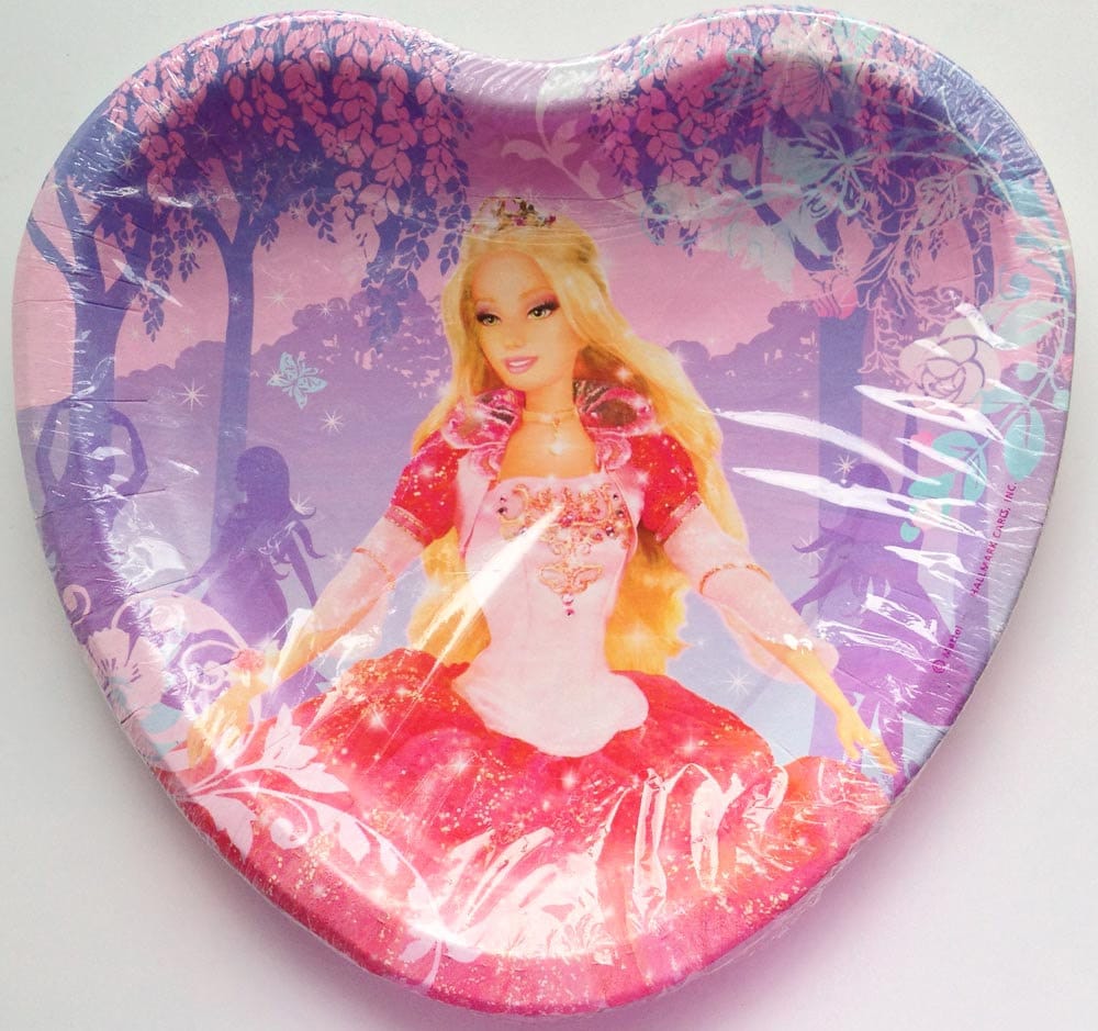 Barbie 12 Dancing Princesses Plates 8ct Etsy