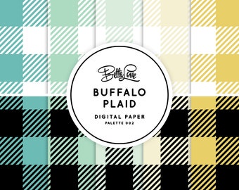 Buffalo Plaid Digital Paper Flannel Digital Pattern Plaid Pattern  Lumberjack Pattern Seamless Pattern Checker Pattern Gingham Pattern