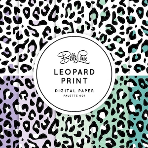 Leopard Print Digital Paper Digital Pattern Paper Background Digital Download Digital Prints Seamless Pattern Vector Pattern Leopard Planner