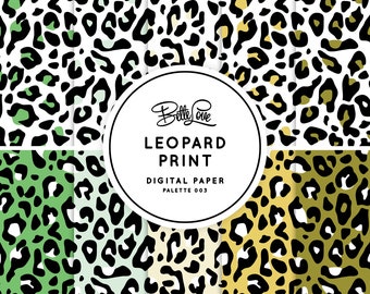 Leopard Print Digital Paper Digital Pattern Paper Background Digital Download Digital Prints Seamless Pattern Vector Pattern Leopard Planner