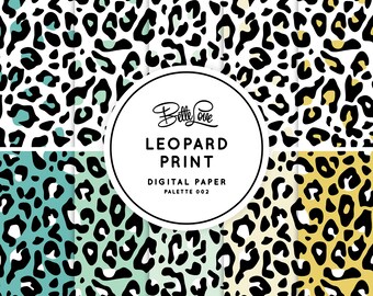 Leopard Print Digital Paper Digital Pattern Paper Background Digital Download Digital Prints Seamless Pattern Vector Pattern Leopard Planner