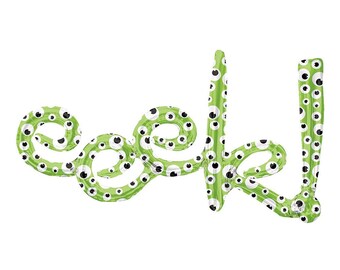 Eek Balloon, Foil Halloween Balloon, Eyes Balloon, Halloween Party Decor, Halloween Decorations, Kids Halloween Party, Fall Birthday Party