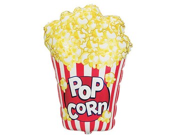 Popcorn Balloon, Movie Night Decorations, Summer BBQ Decorations, Summer Party Balloons, BBQ Party Decor, Movie Birthday Balloon Decor