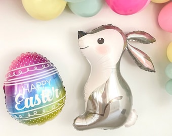 Easter Egg Balloon, Easter Bunny Balloon, Happy Easter Balloon, Easter Balloon Decorations, Easter Party Decor, Pastel Easter