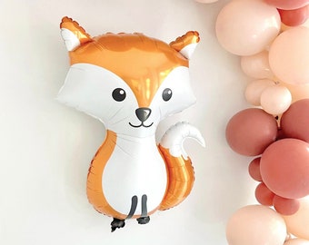 Fox Balloon, Woodland Balloon Decorations, Woodland Baby Shower Decorations, Woodland Animal, Forest Party, Woodland Animals, Wild One Party