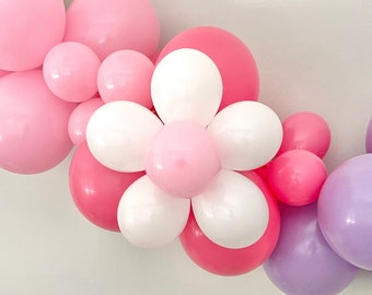 Daisy Flower Balloon, Daisy Balloon Bouquet, Daisy Balloon Clips, Two Groovy Party, Retro Bachelorette, 70s Party, Flower Bridal Shower