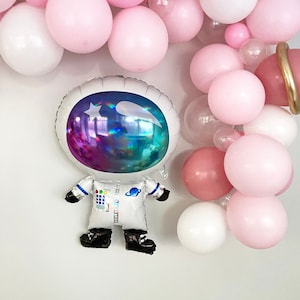 Astronaut Balloon, Outer Space Balloon Decorations, Galaxy Birthday Balloons, Blast Off Balloon Decor, To the Moon Baby Shower Decorations