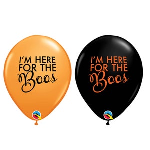 I'm Here for the Boos Balloons, Latex Halloween Balloon, Halloween Decorations, Halloween Party Decorations