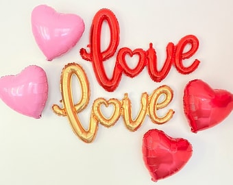Valentine's Day Backdrop, Heart Wall, Love Balloon, Heart Balloon, Valentine's Day, Engagement Party, Bachelorette Party, Bridal Shower