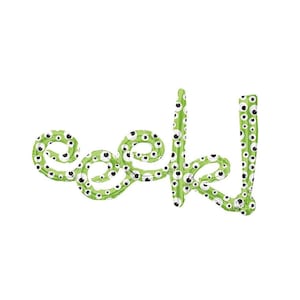 Eek Balloon, Foil Halloween Balloon, Eyes Balloon, Halloween Party Decor, Halloween Decorations, Kids Halloween Party,