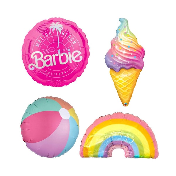 Beach Barbie Balloons, C'mon Let's Go Party, Barbie Party, Bachelorette Party Theme, Bachelorette Decorations, Malibu Barbie Birthday Party