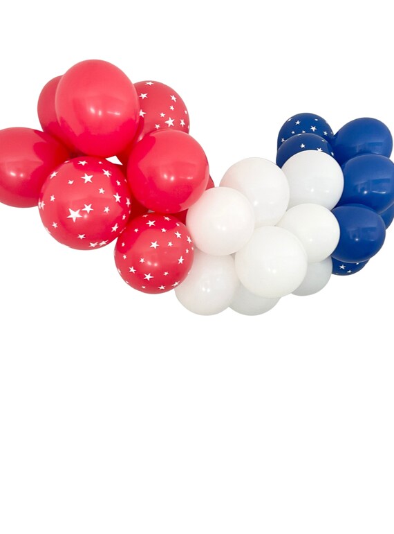 Red White & Blue Balloon Garland