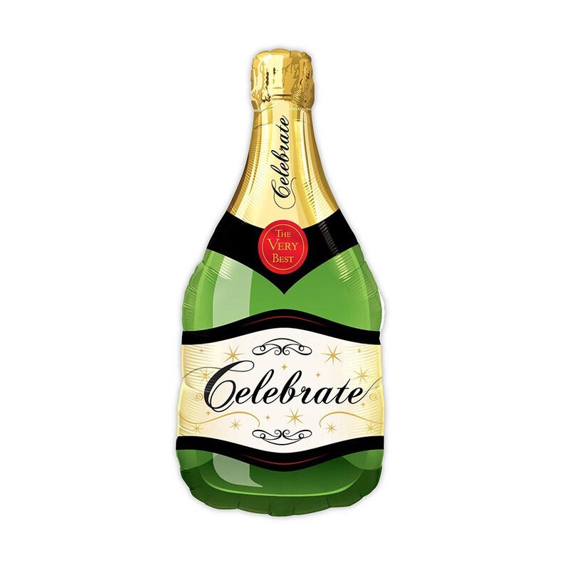 Champagne Bottle Balloon Graduation Champagne Balloon Engagement Party Bachelorette Party Decor Bridal Shower Birthday Decorations