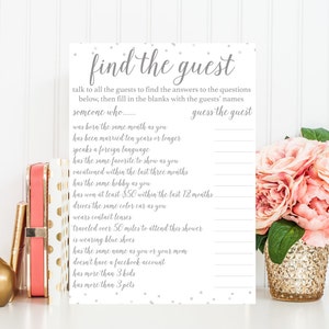 Find the Guest Bridal Shower Games Printable Bridal Shower - Etsy