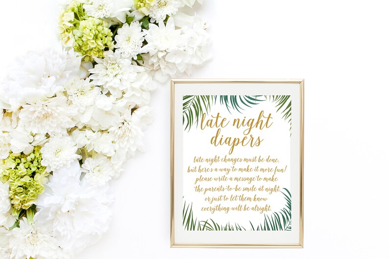 Late Night Diapers Baby Game Baby Shower Game Printable Etsy