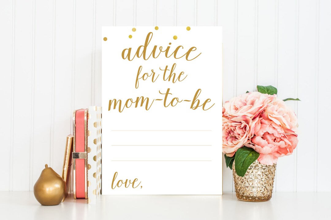 Advice for Mom-to-be Printable Baby Shower Game Printable - Etsy