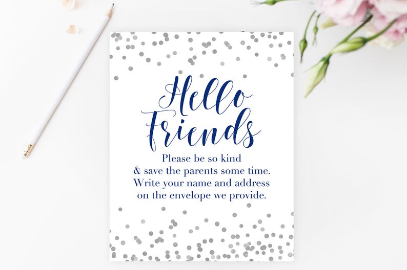 Address Envelopes Baby Shower Sign Printable Baby Shower Printable Navy Baby Shower Printable Baby Shower Decor Guest Book Table Bas4