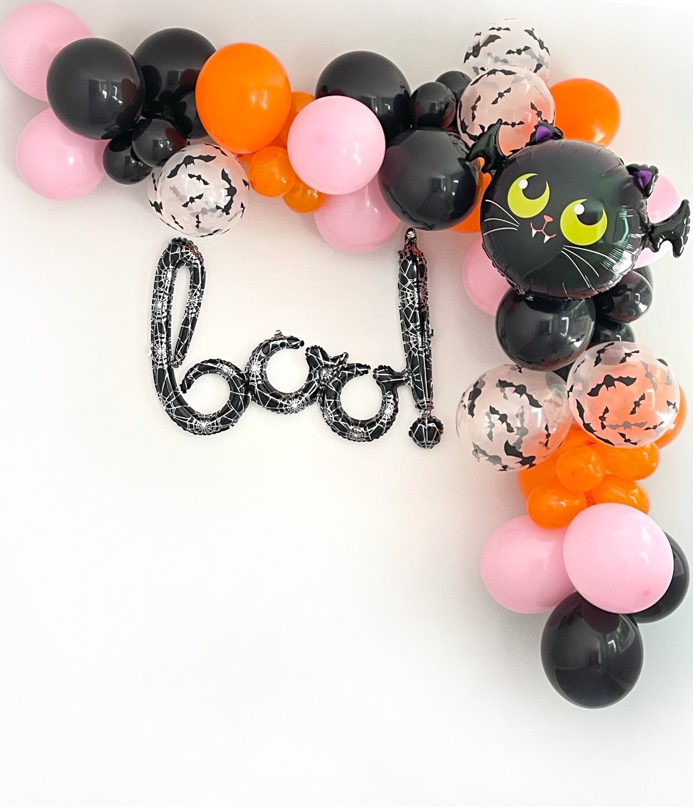 Halloween Balloon Garland Bat Balloon Garland Halloween Etsy