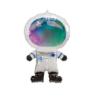 Astronaut Balloon, Outer Space Balloon Decorations, Galaxy Birthday Balloons, Blast Off Balloon Decor, To the Moon Baby Shower Decorations