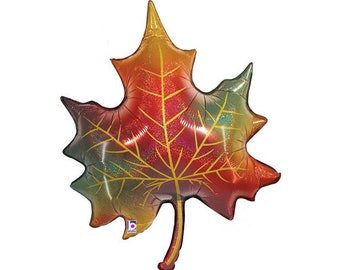 Globos de hojas de otoño, decoración de Acción de Gracias, globos de otoño, decoraciones con globos de Acción de Gracias, decoraciones de baby shower de otoño