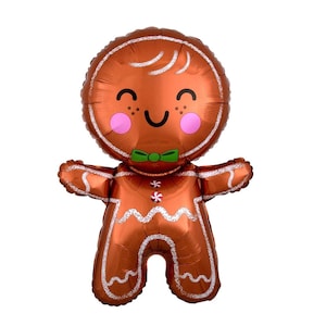 Gingerbread Man Balloon, Christmas Balloons, Christmas Party, Oh What Fun, Gingerbread Party, Christmas Birthday Party Theme Decor