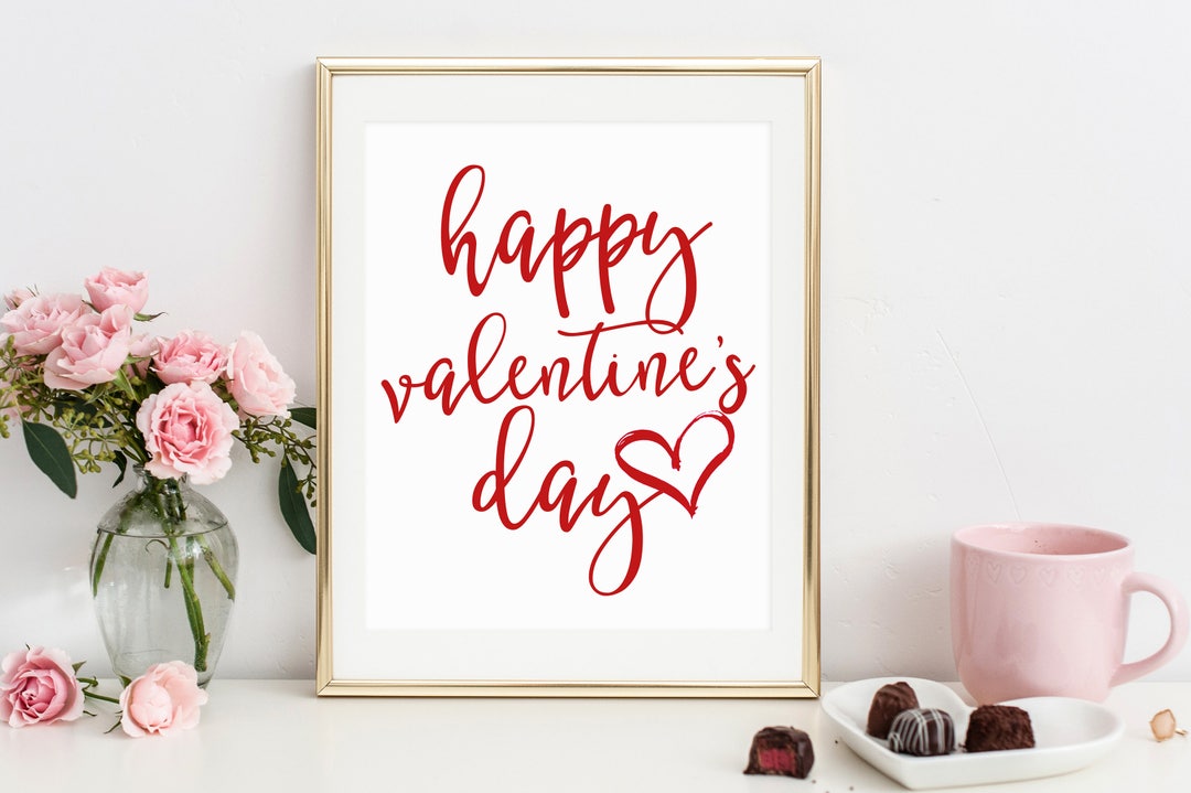 Happy Valentine's Day Printable, Valentine's Day Printable, Valentine's ...
