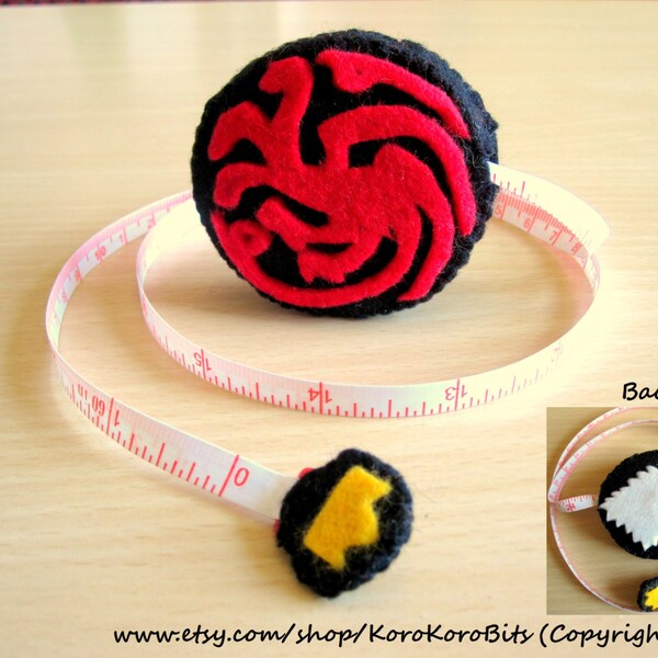 Game of Thrones- Stark and Targaryen Sigil (Retractable Tape Measure)