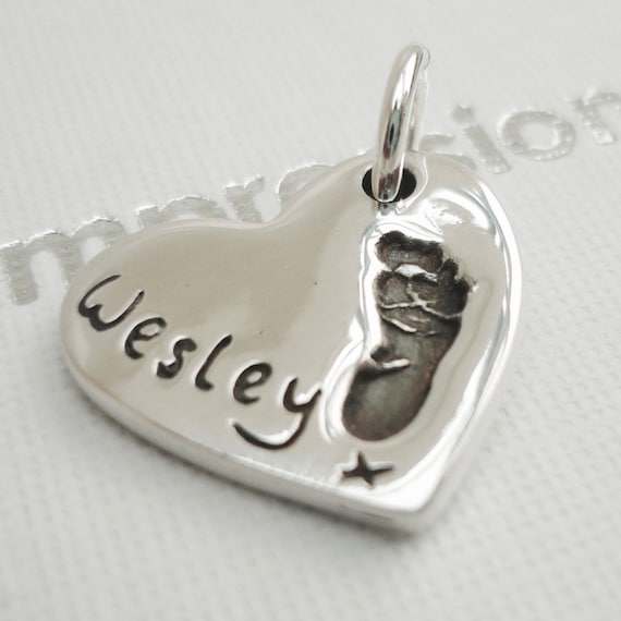 baby hand and footprint jewellery