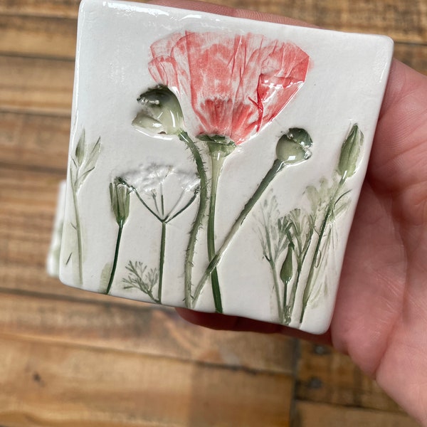 Botanical Ceramic Tiles - Small
