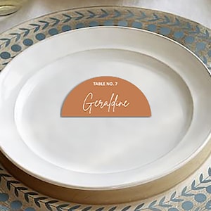 Marque-places Arche, marque-places demi-cercle, marque-places demi-cercle, marque-places Arche pour mariage