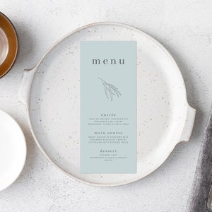 Tarjetas de menú de boda, Tarjetas de menú de fiesta, Personalizadas, Tarjetas de menú de cena de ensayo, Tarjeta de menú de flores de acuarela, Menú de boda de primavera, Menú