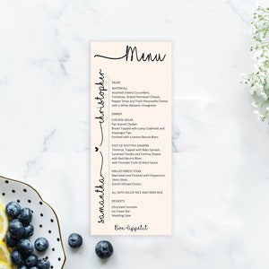 Wedding Menu Cards, Menu Cards, Reception Menu Cards, Anniversary Menu Cards, Personalize, Brunch, Rehearsal Dinner Menu, Birthday Party