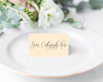 Blank place cards, Blank cards for Hand written names, wedding place cards, wedding escort cards, calligraphy place cards