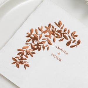 Aangepaste bruiloftservetten, cocktailservetten, gepersonaliseerde servetten, gepersonaliseerde feestservetten, servetten voor bruiloftsbars, set van 150