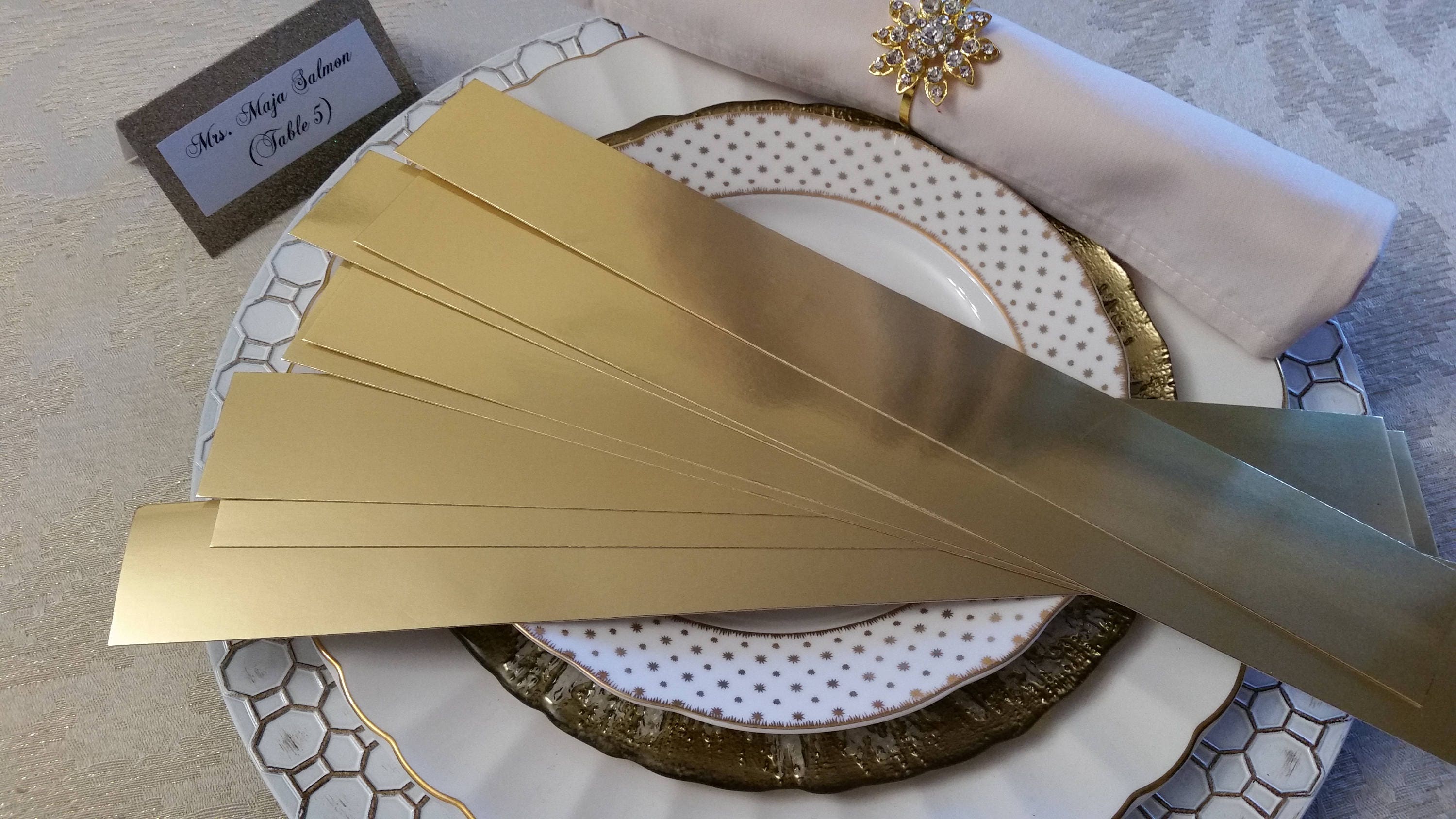 Wedding Invitation Belly Band Gold Foil Invitation Belly Etsy