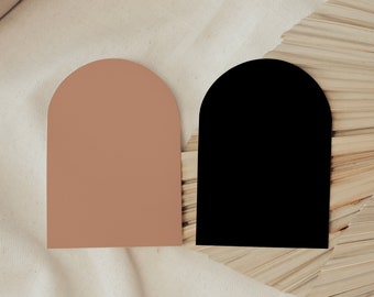 Arched cardstock, blank arch cardstock for invitation or table numbers, matte blank cardstock, 5x7 cardstock, Arch Die Cut Card