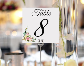 Table Numbers, Wedding Table Name, Wedding Reception Table Numbers, Table Number Cards, Printed Table Numbers