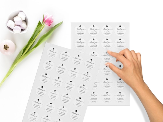 Etichette Adesive Thank You - Materiali - Per Il Fai Da Te - Di Rai... | Su - Foto 8