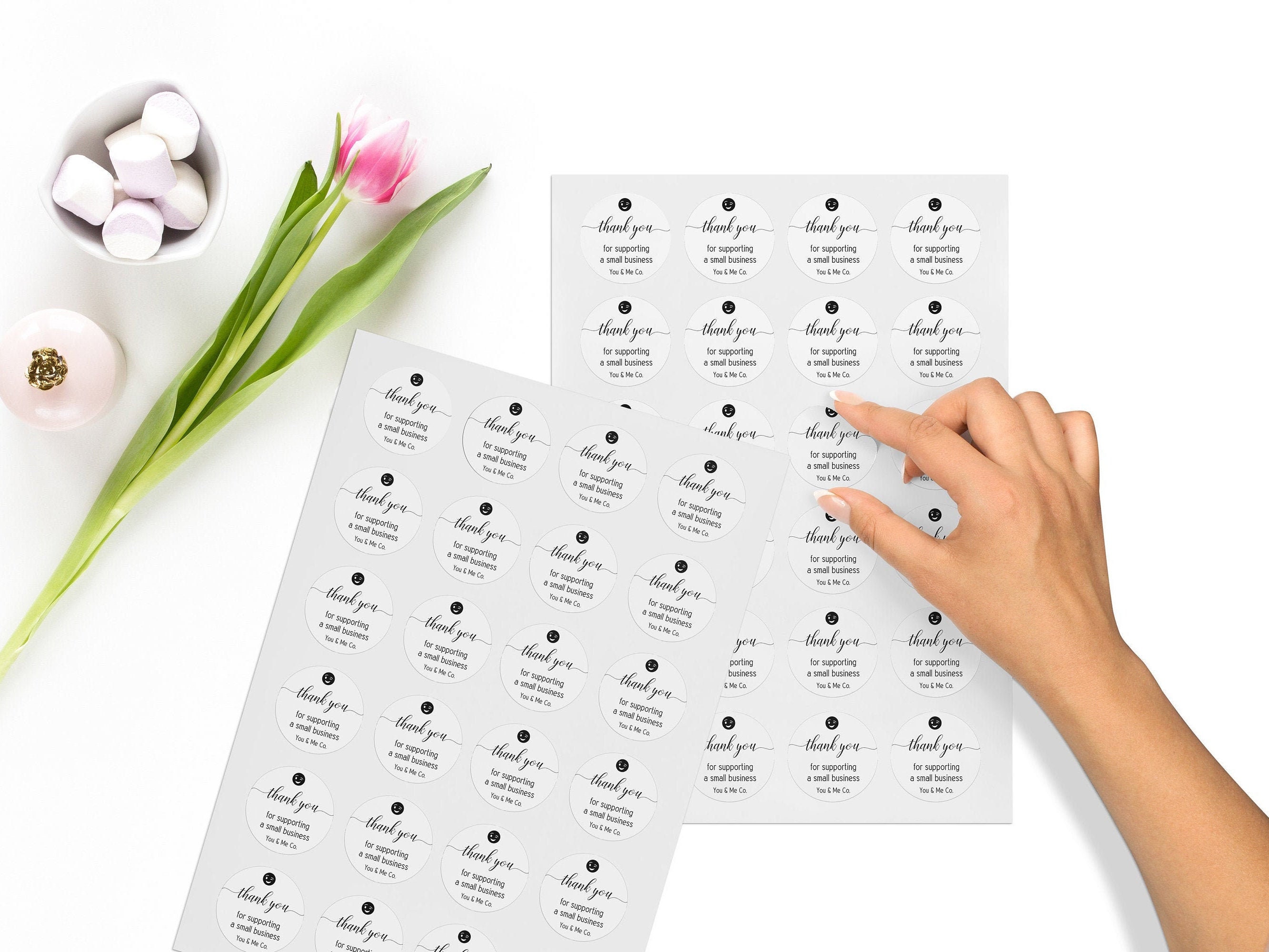 Small Business Stickers, Thank You For Supporting A Small Business, Thank You Stickers, Business Packaging Labels