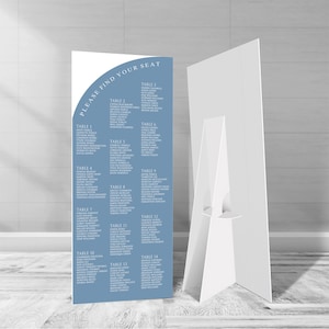 Arch Wedding Seating Chart, Floor Stand Up Wedding Chart, Free Standing Seating Sign, Large Seating Sign, Extra Large Seating Chart