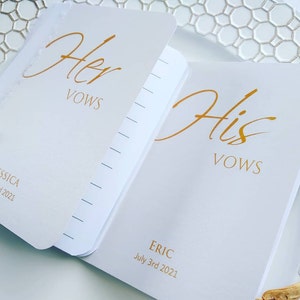 Libros de votos de boda, libros de votos suyos y suyos, libros de votos personalizados, libros de votos parlescentes blancos, libros de renovación de votos