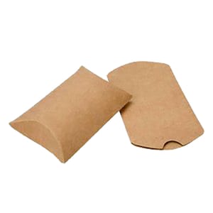 Set di 50 scatole per cuscini bianche o kraft, scatole per bomboniere, scatole per bomboniere, scatole per caramelle, scatole regalo