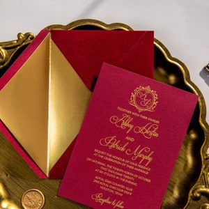 Velvet Invitations, Velvet Wedding Invitation, Regal Wedding Invitation, Velvet Envelopes, Luxury Invitations