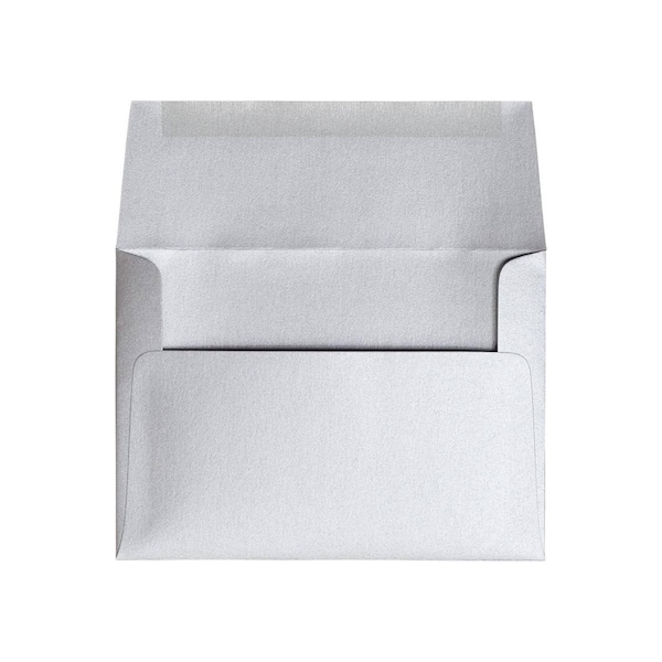 Wedding Invitation Envelopes, Silver Envelope, Pearlescent, Metallic Envelope, Anniversary Envelope, Party Invitation Envelope, Set of 25